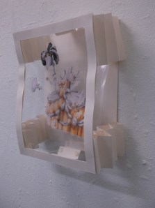 court dress diorama installation view