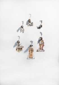 Anon...was often a woman, watercolor, 45 x 66", 2014