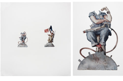 Liberté, Égalité, Fraternité (and detail)