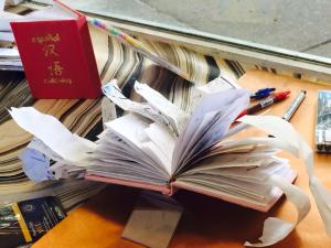 test papers books at ellis art_gena photo