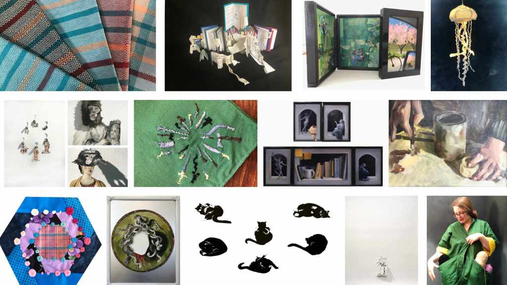 cluster of thumbnail images in same alignment as on initial landing page